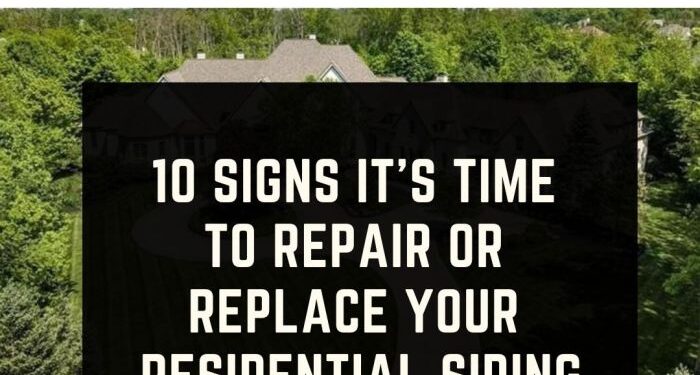 10 Signs It's Time to Repair or Replace Your Residential Siding - ATR ...