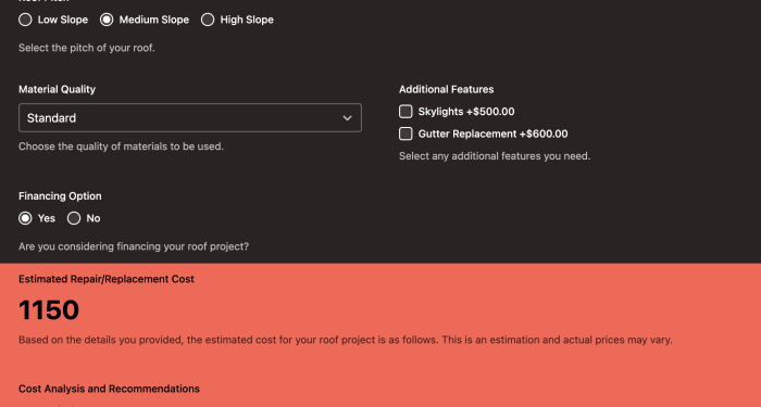 Roof Repair Estimate Sample at Carlos Pratt blog